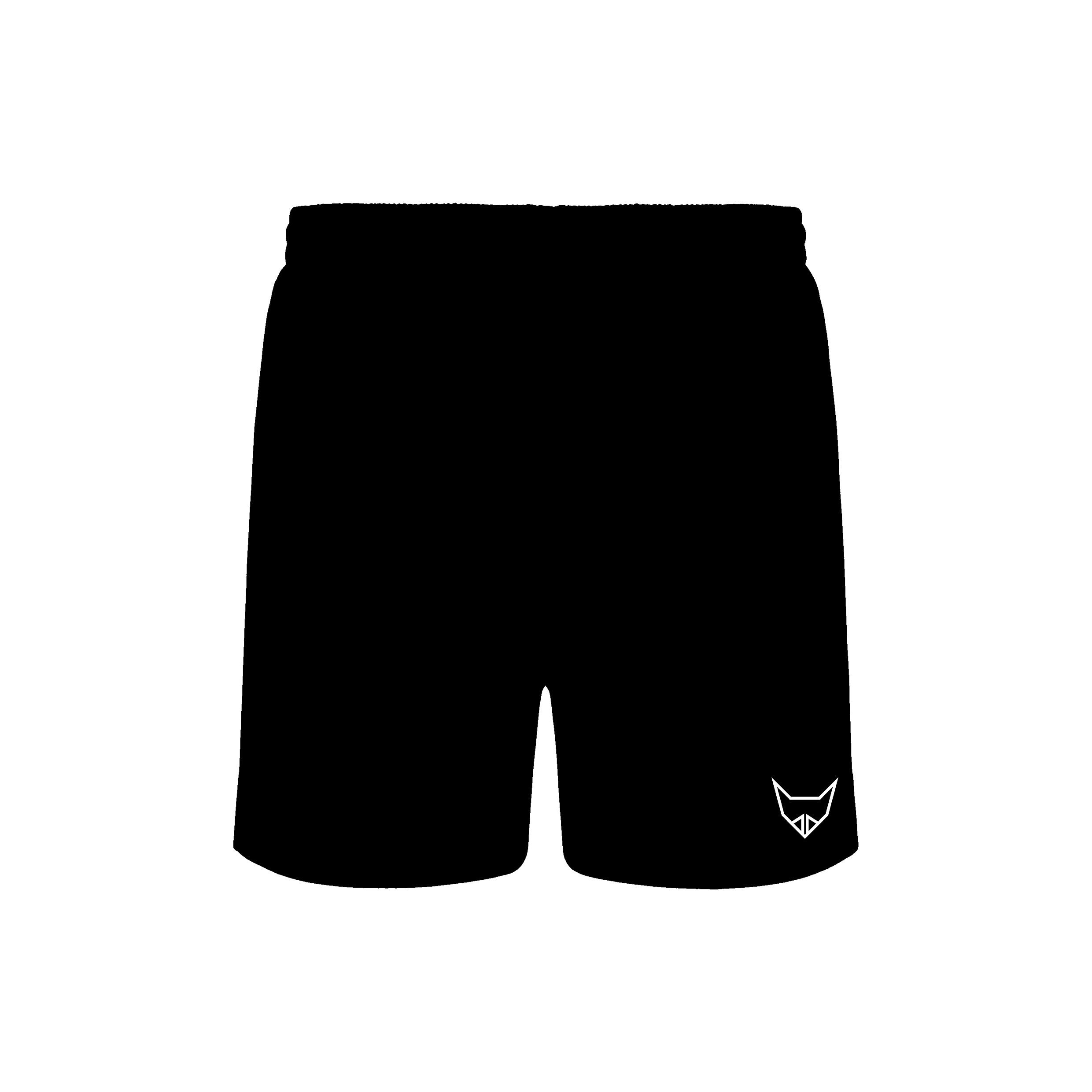Schwarze PRIMEo Short Schwyz aus dem FC Buchs - Dällikon Regular Kit mit schlichtem Design und PRIMEo-Logo am Bein